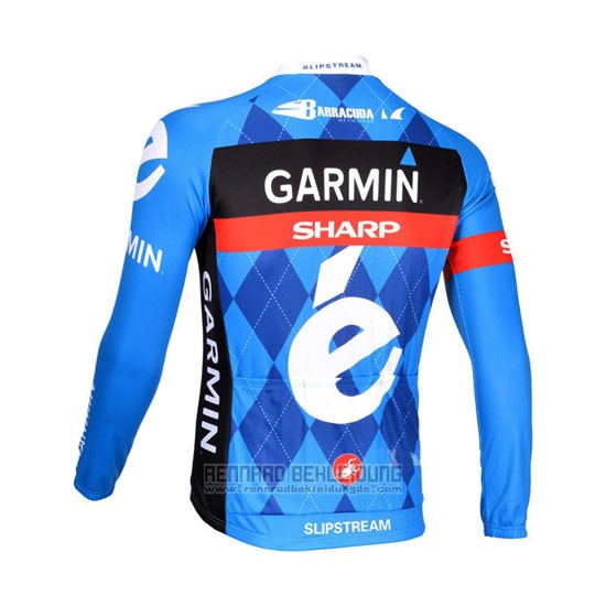 2013 Fahrradbekleidung Garmin Sharp Blau Trikot Langarm und Tragerhose - zum Schließen ins Bild klicken